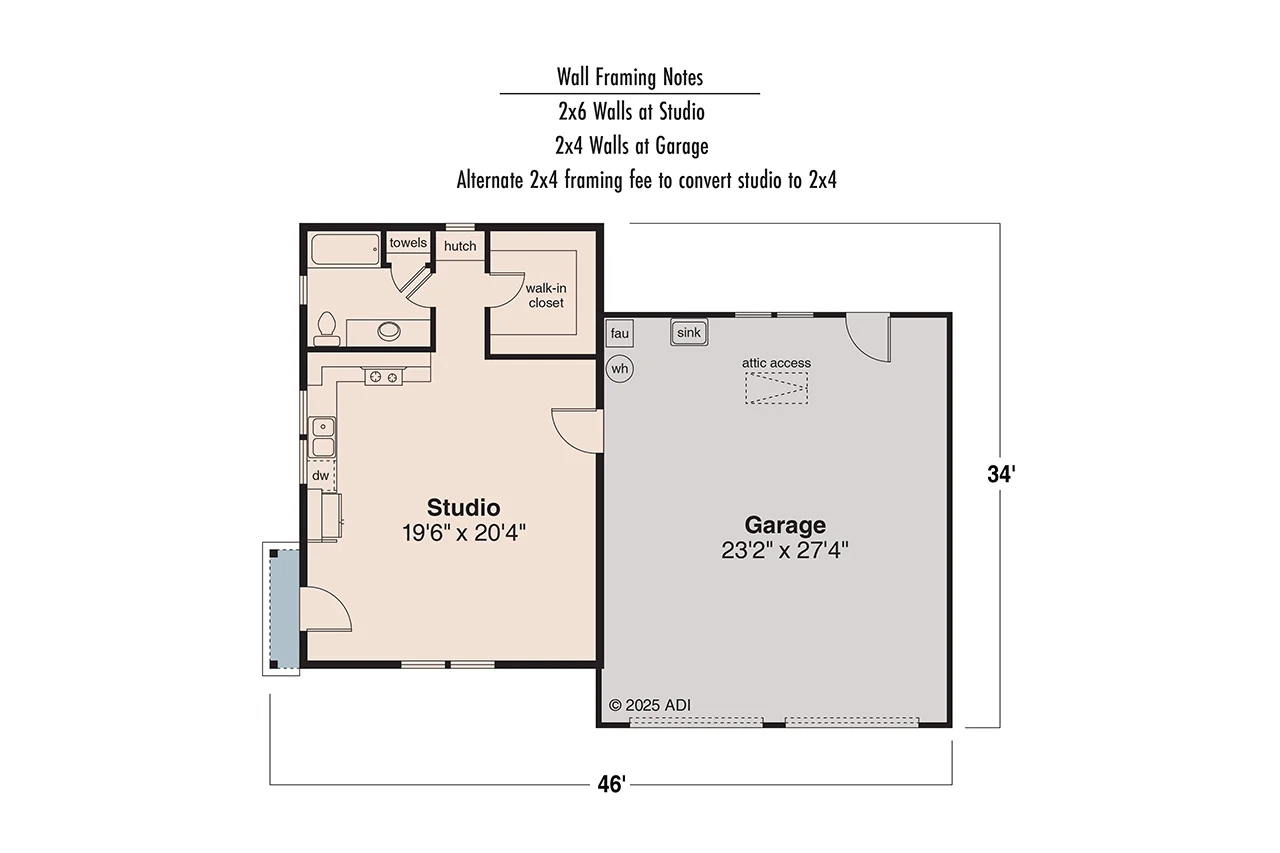 garage plan 20-116 floor plan.webp